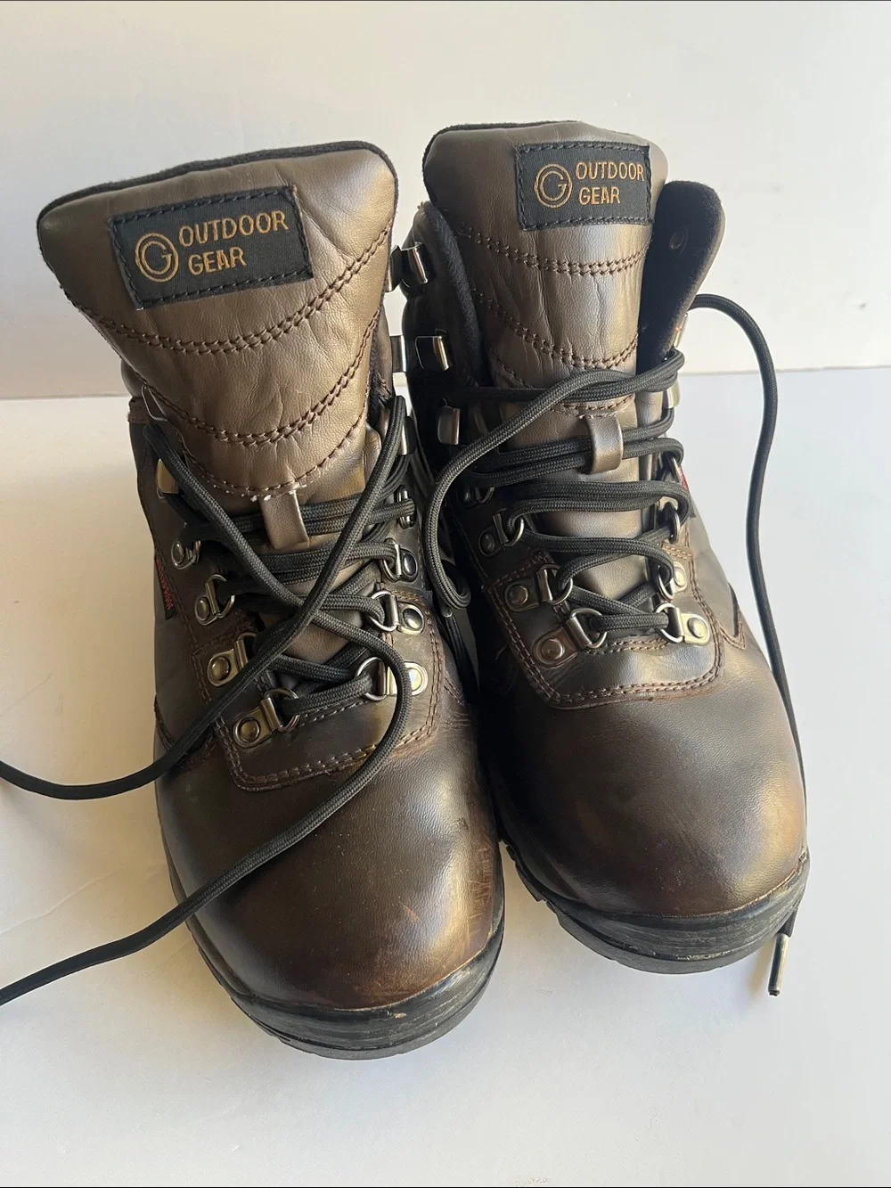 Men's Brown Waterproof Leather Hiking Boots